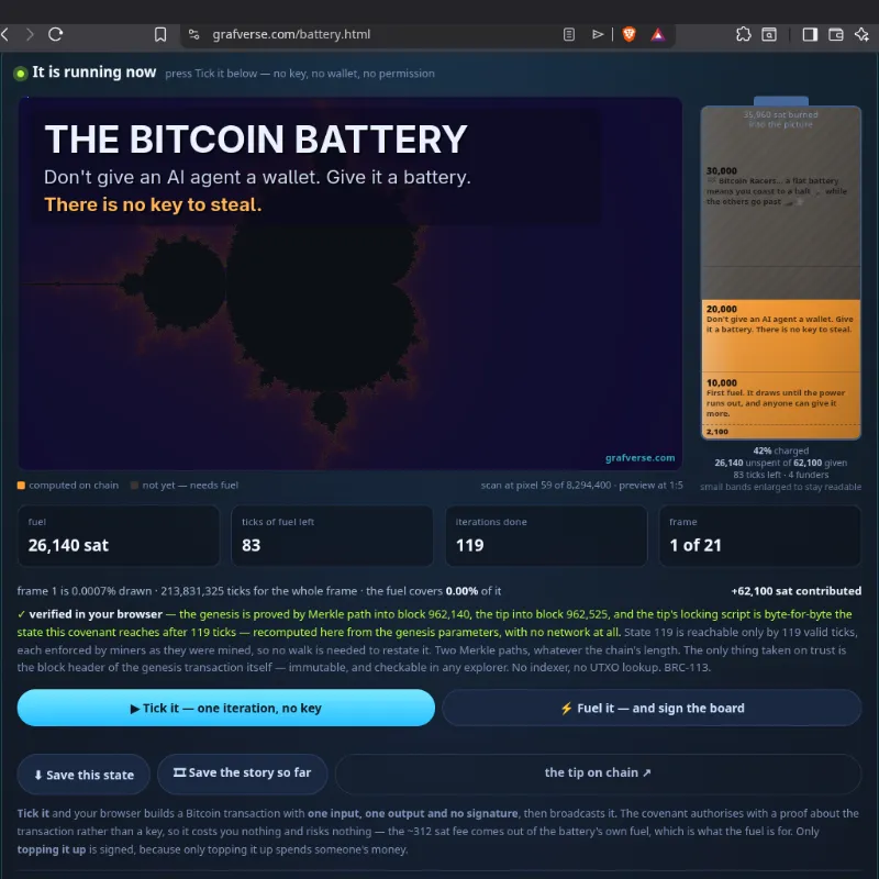 The Bitcoin Battery — reference implementation